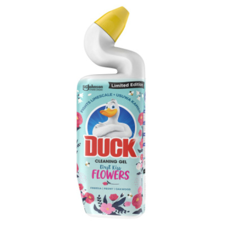 Duck WC gel First Kiss Flowers tekutý čistič , 750 ml