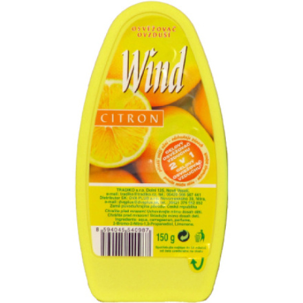 Wind osvěžovač vzduchu Citron, gelový, 150 g