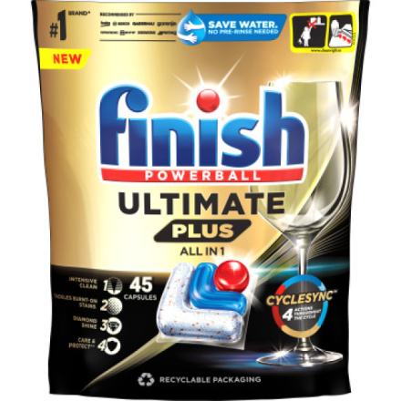 Finish tablety do myčky Ultimate Plus All in 1, 45 ks