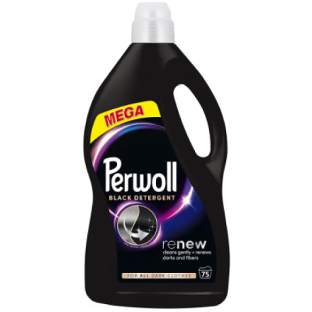 Perwoll prací gel Renew Black na černé a tmavé, 75 praní, 3750 ml