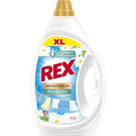 Rex prací gel Aromatherapy Lotus & Almond oil 54 praní, 2,45 l