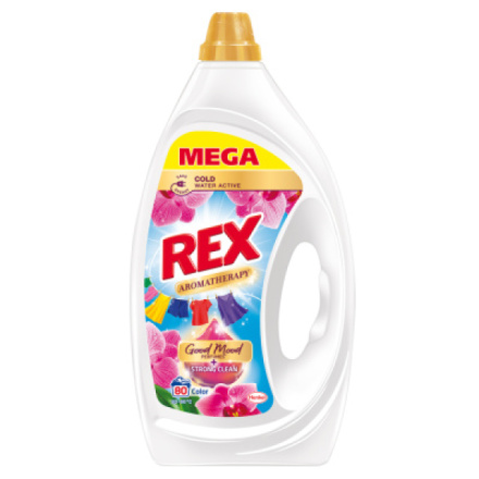 REX prací gel Aromatherapy Orchid Color 80 praní, 3,6l