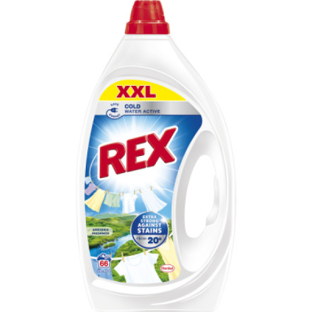 Rex Amazonia Freshness prací gel, 2,97 l, 66 dávek