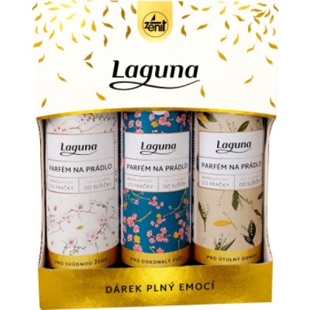 Laguna parfém na prádlo dárkové balení domov, 3× 300 ml