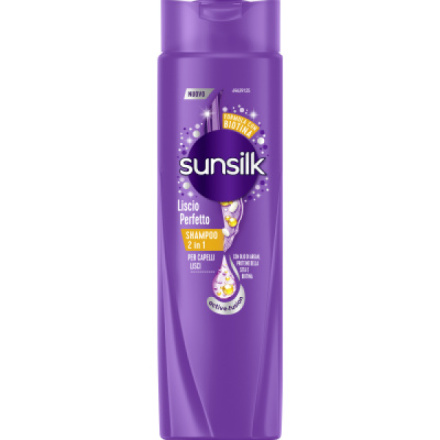 Sunsilk šampon 2in1 Liscio Perfetto pro rovné vlasy, 250 ml