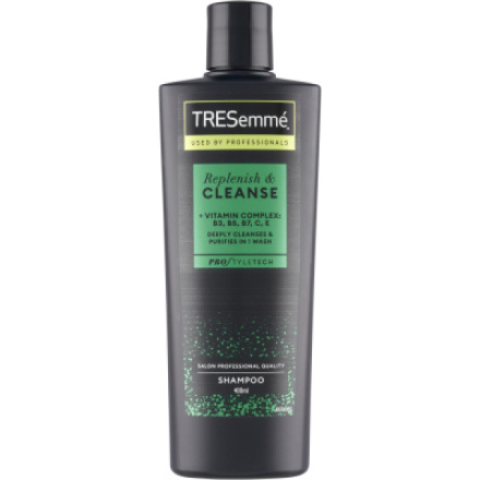 TRESemmé Replenish & Cleanse šampon na vlasy s vitamíny na mastné vlasy, 400 ml