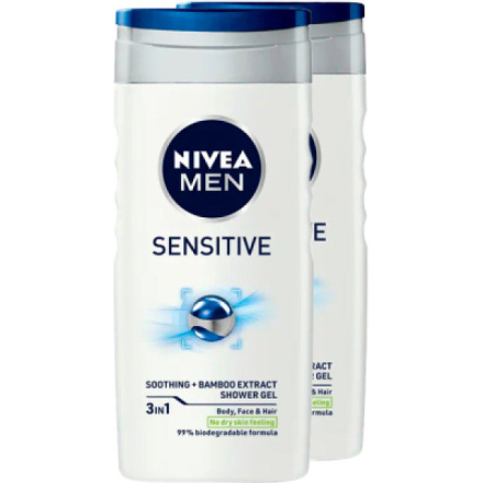 Nivea Men Sensitive Duo sprchový gel, 500 ml