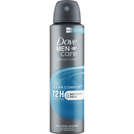 Dove Men+Care Advanced Clean Comfort antiperspirant sprej, 150 ml deospray