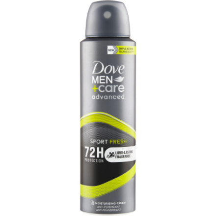 Dove Men+Care Advanced Sport Fresh Antiperspirant sprej, 150 ml deospray