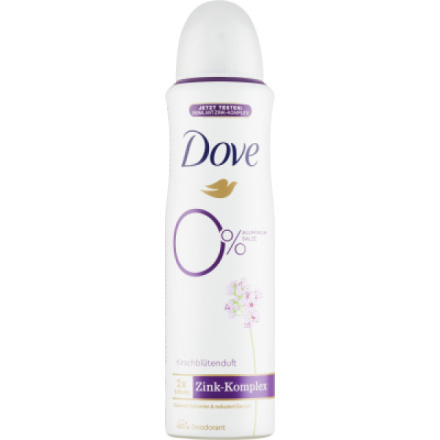 Dove 0% ALU Květ třešně deodorant bez hliníku, 150 ml deospray