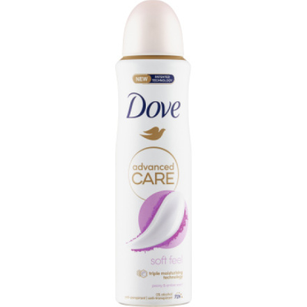 Dove Advanced Care Soft Feel antiperspirant ve spreji 150 ml deospray