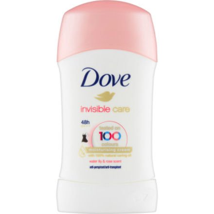 Dove Invisible Care tuhý antiperspirant, 40 ml deostick