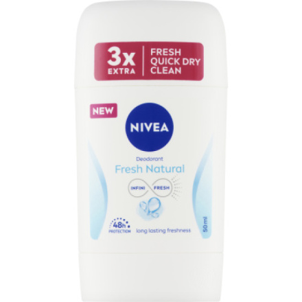 Nivea Fresh Natural tuhý deodorant, 50 ml deostick
