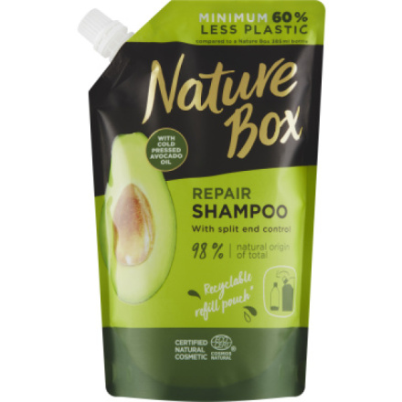Nature Box regenerační šampon Avokádo náhradní náplň, 500 ml