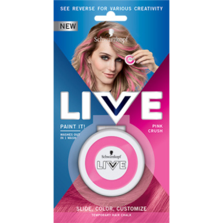Schwarzkopf Live Paint It! smývatelná křída na vlasy Pink Crush 3,5 g