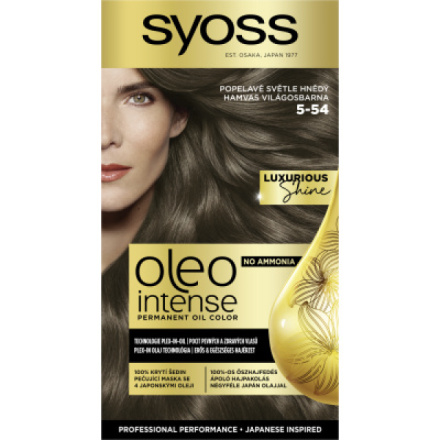 Syoss Oleo Intense olejová barva na vlasy 5-54 Popelavě světle hnědý