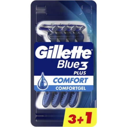 GILLETTE Blue3 Plus Comfort 3 + 1 ks