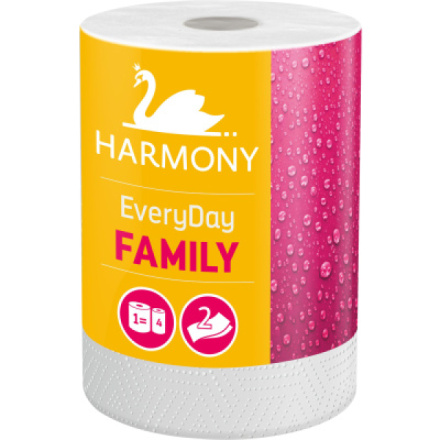 Harmony Family Everyday 2vrstvé papírové útěrky 44 m, 1 role
