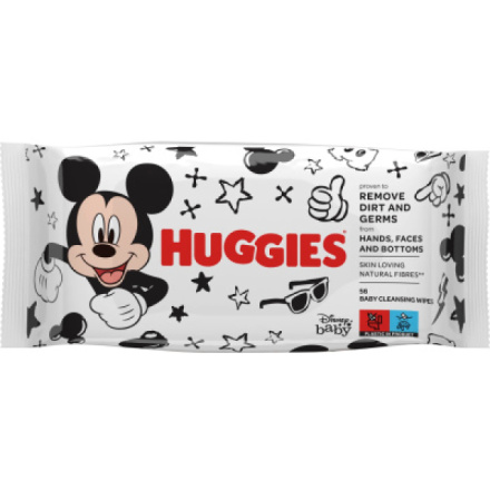 Huggies vlhčené ubrousky Mickey Mouse, 56 ks