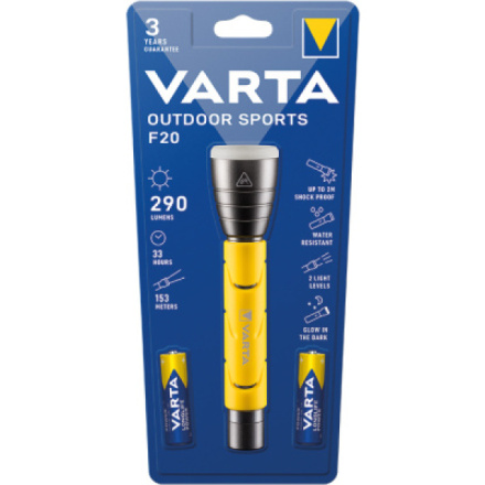 Varta svítilna F20 outdoor sportovní ruční, 1 ks