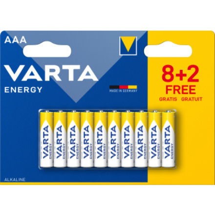 Varta Energy AAA baterie, 8+2 ks
