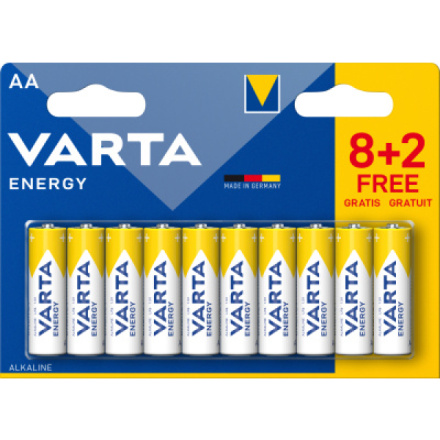 Varta Energy AA baterie, 8+2 ks