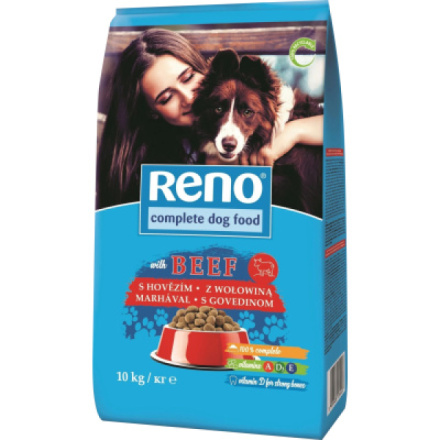 Reno granule pro dospělé psy s hovězím masem, 10 kg