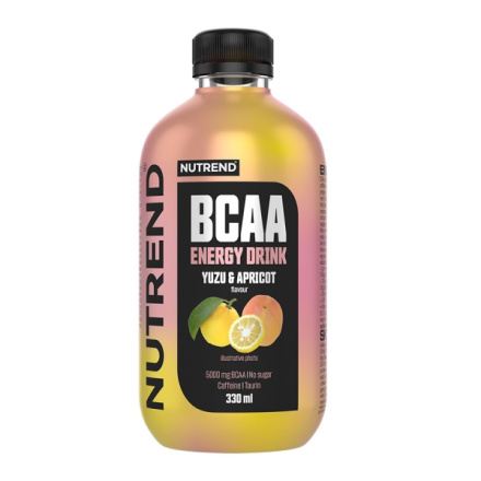 Nutrend BCAA ENERGY 330 ml, yuzu+meruňka VT-101-330-YUME