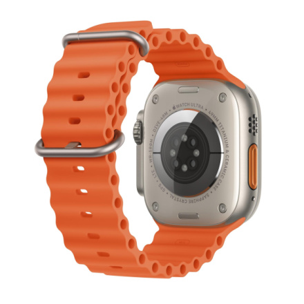 Apple Watch Ultra 2 49mm titanové pouzdro s oranžovým oceánským řemínkem MREH3CS/A