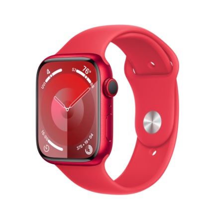 Apple Watch Series 9 45mm Cellular PRODUCT(RED) Červený hliník s PRODUCT(RED) sportovním řemínkem - M/L MRYG3QC/A