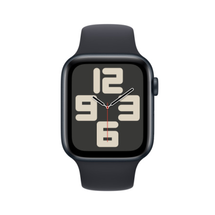 Apple Watch SE Cellular 44mm Temně inkoustový hliník s temně inkoustovým sportovním řemínkem - S/M MRH53QC/A