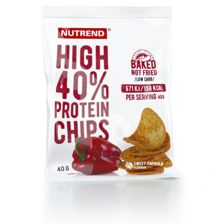 Nutrend HIGH PROTEIN CHIPS 6x 40 g, paprika VS-072-240-PPR