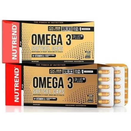 Nutrend OMEGA 3 Plus SOFTGEL CAPS, 120 kapslí VR-068-120-XX