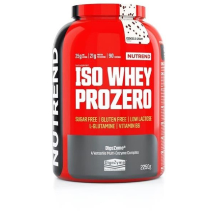 Nutrend ISO WHEY PROZERO 2250 g, bílá čokoláda VS-102-2250-BČ