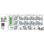 Rduch AMWLC 9DSP4D / 400 + 200 - zesilovač 100V / 400W + 200W, 8 vstupů