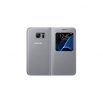 Pouzdro originál Samsung G930 GALAXY S7S View Cover s okénkem (ef-cg930pse) stříbrná