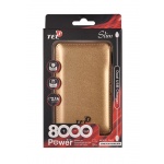Power Banka Tel1 Slim 8000mAh zlatá 42658