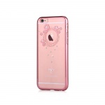 Pouzdro Crystal (Swarovski) Garland iPhone 6/6S rose gold