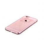 Pouzdro Crystal (Swarovski) Garland iPhone 6/6S rose gold