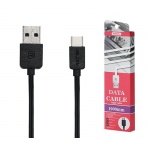 REMAX Kabel USB Light RC-006a 1 metr Micro USB Typ C černá 45424
