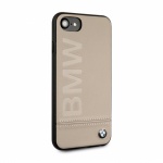 Pouzdro BMW Hard Case Genuine Leather BMHCI8LLST iPhone 7/8 béžová