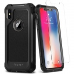 Pouzdro SPIGEN - Guard PRO Iphone X - Černá Metalíza 50351