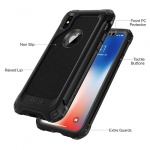 Pouzdro SPIGEN - Guard PRO Iphone X - Černá Metalíza 50351