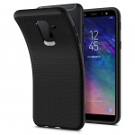 Pouzdro SPIGEN - Liquid Air Samsung A605 Galaxy A6 Plus 2018 - Černá 50407