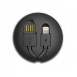 REMAX USB datový Kabel - Cutebaby RC-099t - 2v1 Micro - Usb a Lightning Černý