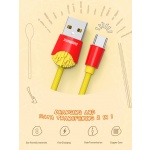 REMAX USB datový Kabel - Chips RC-114a - C Typ 1 metr Žlutá