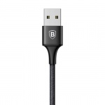 Baseus Usb Kabel Rapid 2v1 Micro Ligtning 3A 1.2 m (CAML-SU01) černý