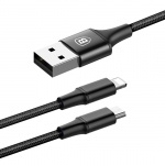 Baseus Usb Kabel Rapid 2v1 Micro Ligtning 3A 1.2 m (CAML-SU01) černý