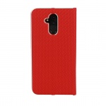 Pouzdro Vennus Book CARBON s kovovým rámem Xiaomi Pocofone F1 červená 53193