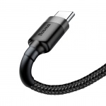 Baseus Usb Kabel Cafule Typ-C 2,4 A 2 m (CATKLF-CG1) černá-šedá